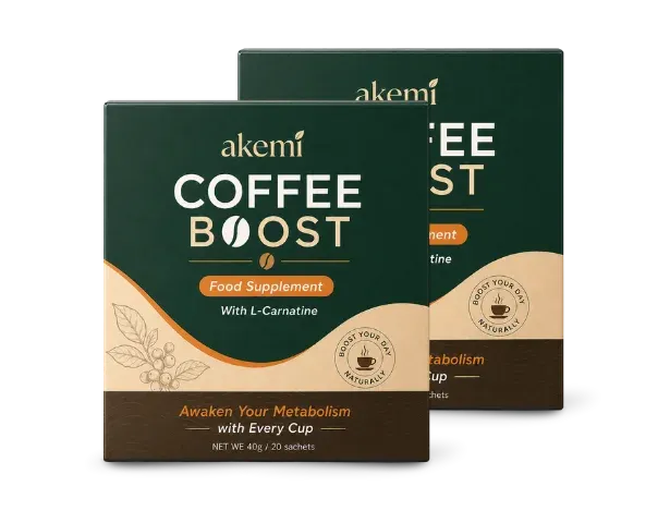 Akemi Coffee Boost two-box package